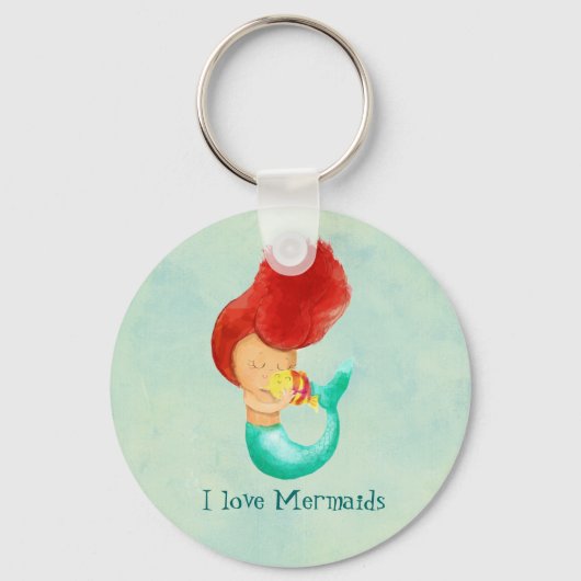 Ik hou van Mermaids Sleutelhanger (Voorkant)