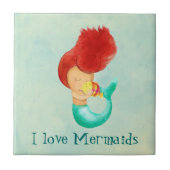 Ik hou van Mermaids Tegeltje (Voorkant)