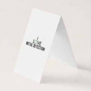 Ik hou van metaaldetectie visitekaartje