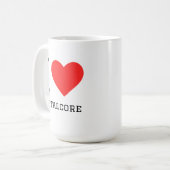 Ik hou van metalcore koffiemok (Voorkant links)