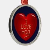 Ik hou van metalen ornament (Rechts)