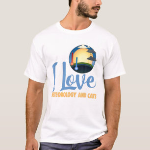 Ik hou van meteoroloog t-shirt