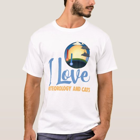 Ik hou van meteoroloog t-shirt (Voorkant)