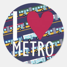 Ik hou van Metro Sticker