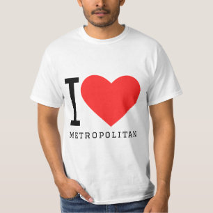 Ik hou van metropolitaans t-shirt