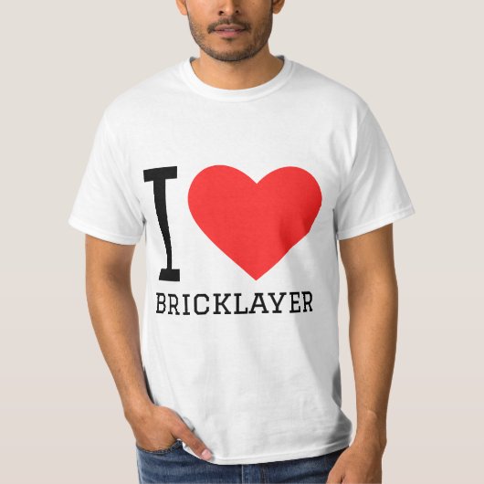 Ik hou van metselaar t-shirt (Voorkant)