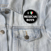 Ik hou van Mexicaanse jongens knop Ronde Button 5,7 Cm (In situ)