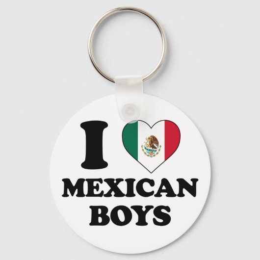 Ik hou van Mexicaanse jongens Sleutelhanger (Voorkant)