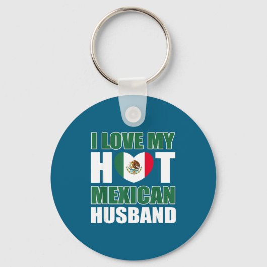 Ik hou van Mexicaanse man Mexico vrouw Sleutelhanger (Voorkant)