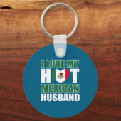 Ik hou van Mexicaanse man Mexico vrouw Sleutelhanger (Voorkant)
