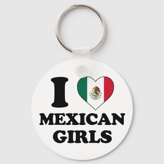 Ik hou van Mexicaanse meisjes Sleutelhanger (Voorkant)