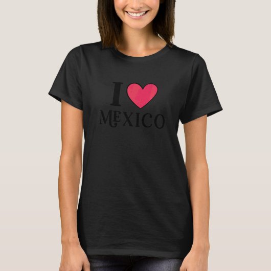 Ik hou van Mexico 1 T-shirt (Voorkant)