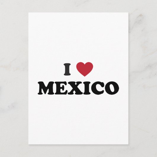Ik hou van Mexico Briefkaart (Voorkant)