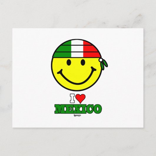 IK HOU VAN MEXICO BRIEFKAART (Voorkant)