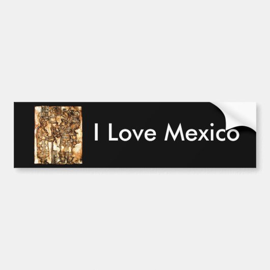 Ik hou van Mexico Bumpersticker (Voorkant)