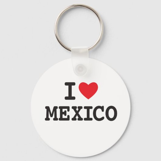 Ik hou van Mexico met hart Sleutelhanger (Voorkant)