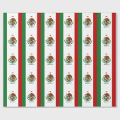 ik hou van mexico - mexicaanse vlag cadeaupapier (Vlak)