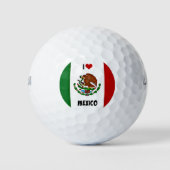 Ik hou van Mexico, Mexicaanse vlag Golfballen (Voorkant)
