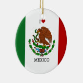 ik hou van mexico - Mexicaanse vlag Keramisch Ornament (Rechts)