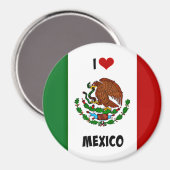Ik hou van Mexico, Mexicaanse vlag, Magneet (Voorkant / Achterkant)