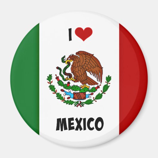 Ik hou van Mexico, Mexicaanse vlag, Magneet (Voorkant)