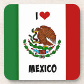 Ik hou van Mexico, Mexicaanse vlag Onderzetter (Voorkant)