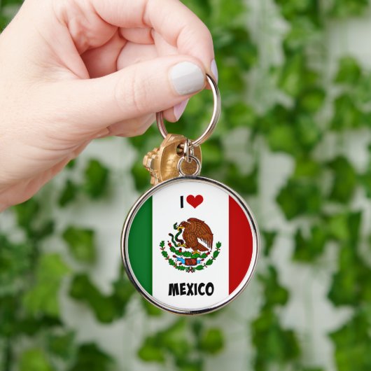 Ik hou van Mexico, Mexicaanse vlag. Sleutelhanger (Hand)