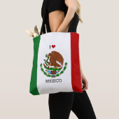 ik hou van mexico - mexicaanse vlag tote bag (Dichtbij)