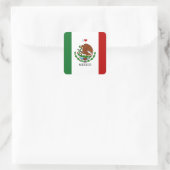 ik hou van mexico - mexicaanse vlag vierkante sticker (Tas)