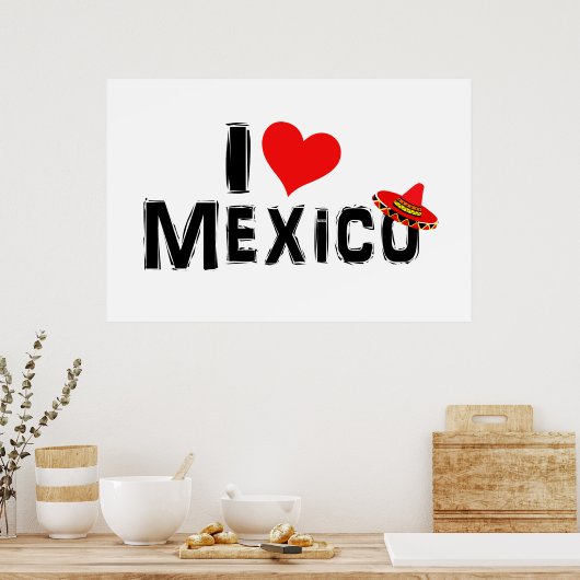 Ik hou van Mexico Poster (Keuken)