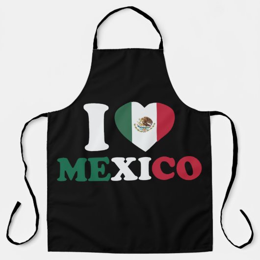 Ik hou van Mexico Schort (Voorkant)