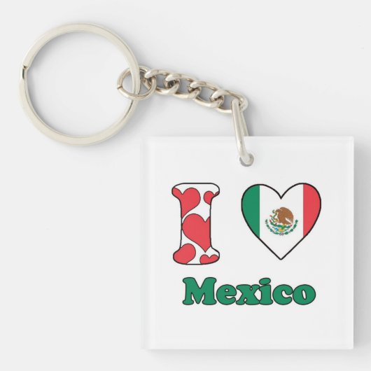 Ik hou van Mexico Sleutelhanger (voorkant)
