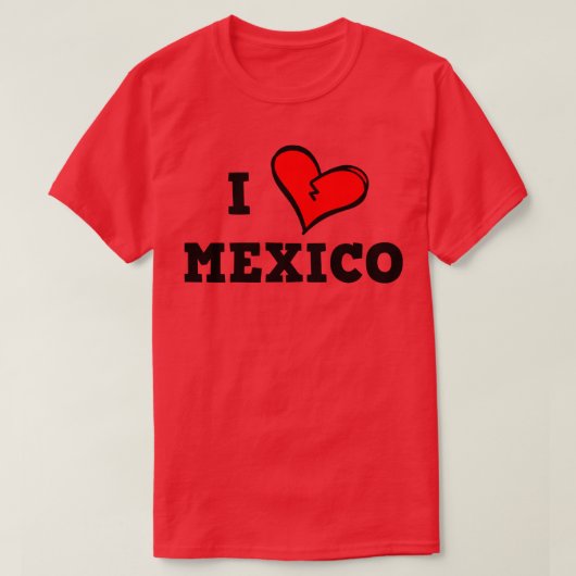 Ik hou van Mexico T-shirt (Design voorkant)