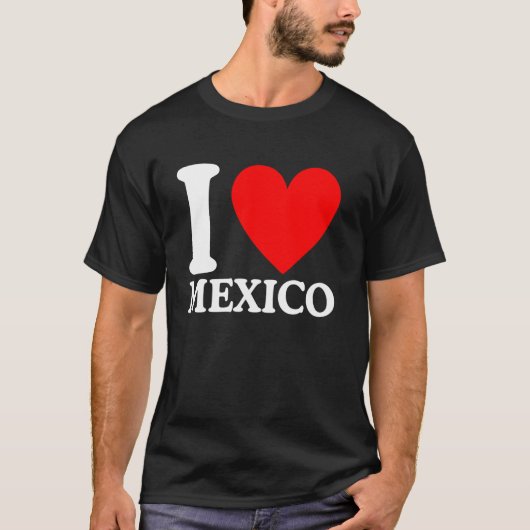 Ik hou van Mexico T-shirt I Heart Mexico (Voorkant)