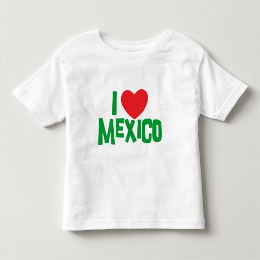 Ik hou van Mexico Toddler Kinder Shirts (Voorkant)