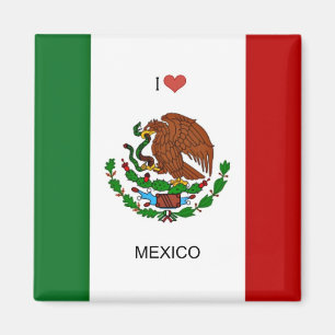 Ik hou van Mexico, Vlag van Mexico Magneet