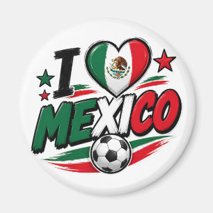 Ik hou van Mexico Voetbalfan Mexicaanse trots vo Magneet