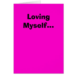 Ik hou van mezelf...