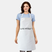 “Ik Hou Van Mezelf” All-Over Print Schort – Leuk & (Gedragen)
