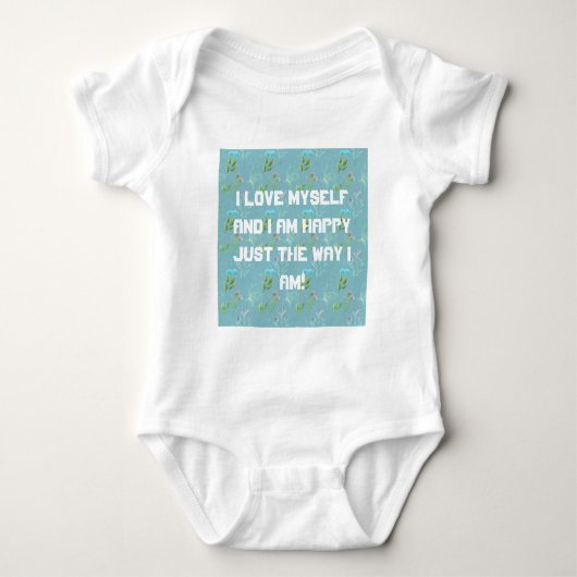 Ik hou van mezelf baby body romper (Voorkant)