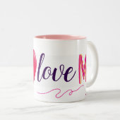 Ik hou van mezelf elegant tweekleurige koffiemok (Voorkant rechts)