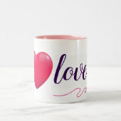 Ik hou van mezelf elegant tweekleurige koffiemok (Center)