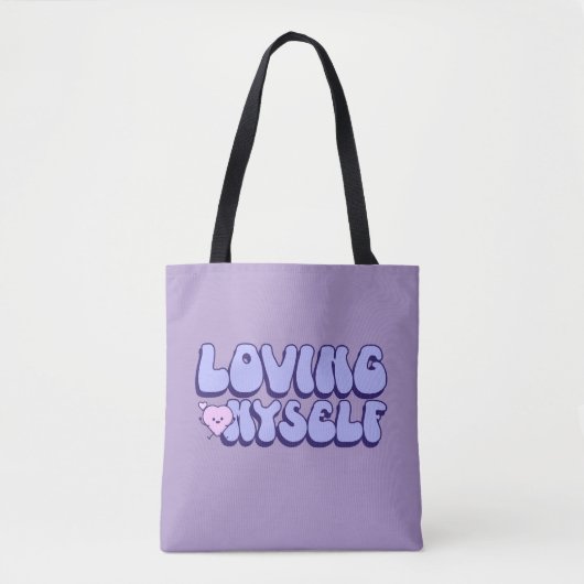 Ik hou van mezelf en van zelfliefde tote bag (Voorkant)