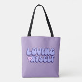 Ik hou van mezelf en van zelfliefde tote bag (Achterkant)