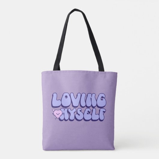 Ik hou van mezelf en van zelfliefde tote bag (Achterkant)