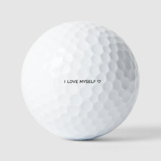 “Ik Hou Van Mezelf” Golfbal – Leuk & Betaalbaar! Golfballen