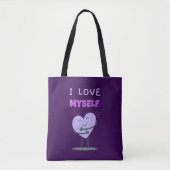 Ik hou van mezelf, ik hou van mezelf tote bag (Voorkant)