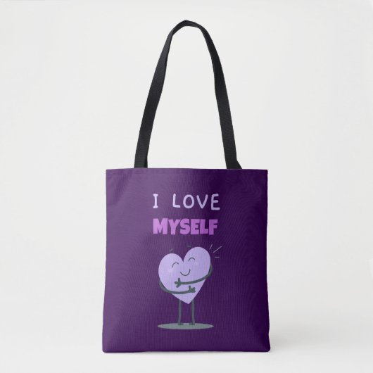 Ik hou van mezelf, ik hou van mezelf tote bag (Voorkant)