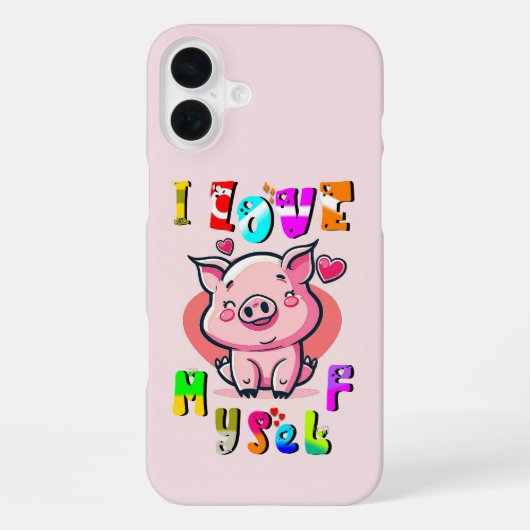 Ik Hou Van Mezelf iPhone Hoesje (Achterkant)
