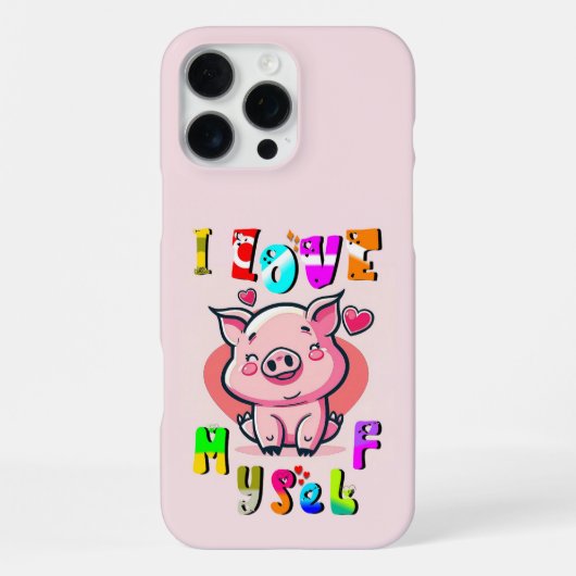 Ik hou van mezelf iPhone hoesje (Achterkant)